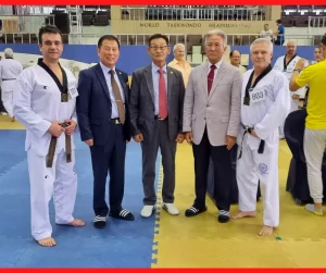 Mestres brasileiros de Taekwondo viajam para a Coreia para cursos, exames de graduação e participação no World Taekwondo Hanmadang 2023.