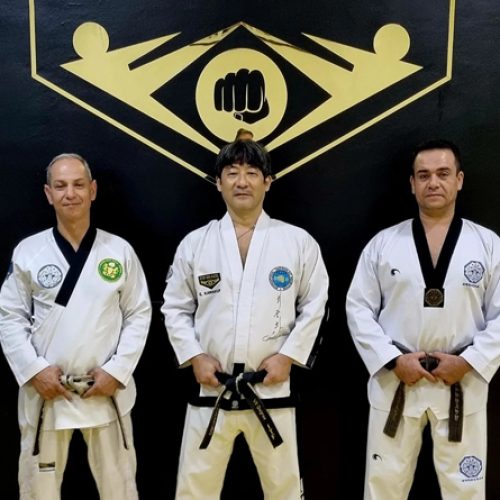 Mestres Alexandre Gomes, Edimir Kawakubo e Alexandre Coelho dos Santos